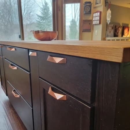 Brady Cherry Onyx kitchen cabinets