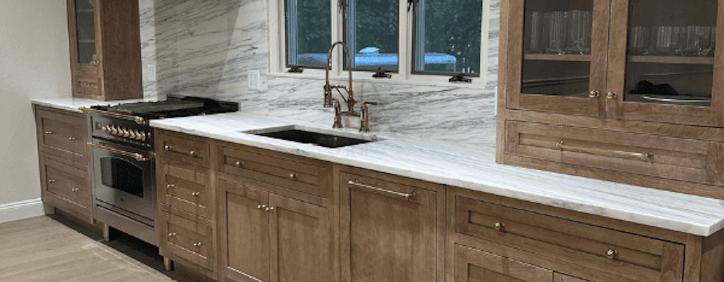 Brentwood Cherry Cappuccino kitchen cabinets