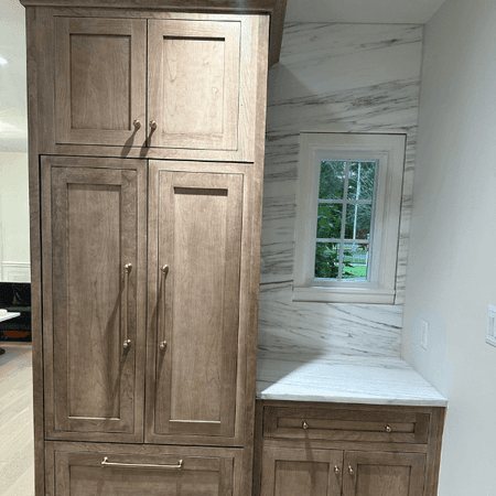 Brentwood Cherry Cappuccino kitchen cabinets