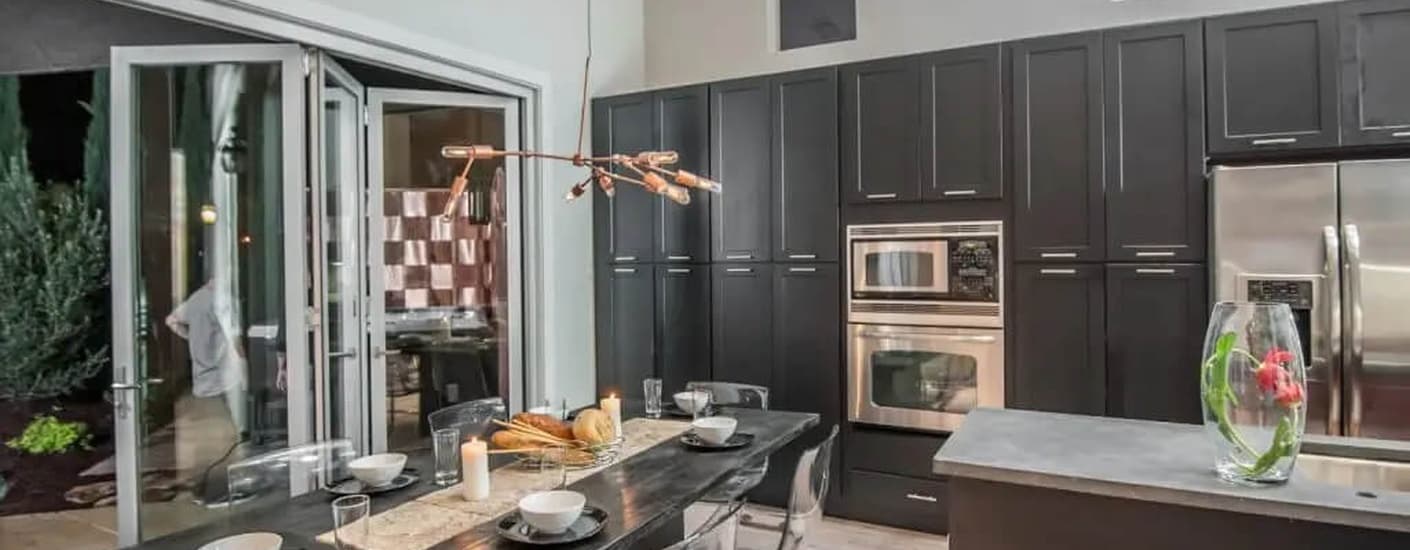 Dayton Painted Carbon Shaker kitchen cabinets